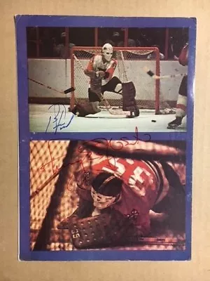 Tony Esposito & Bernie Parent Signed 8x11 Photo(Bobby Clarke On Backside) COA • $49