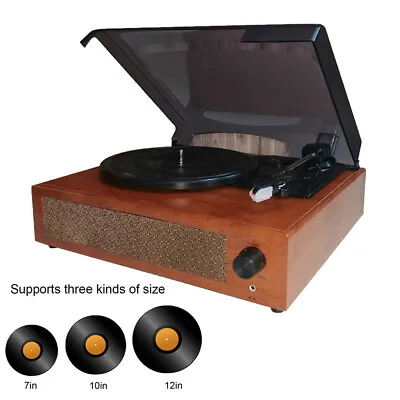 $116.99 • Buy Gramophone Vinyl Record Player Classic Turntable With Stereo Speakers