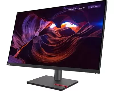 Lenovo ThinkVision P32P-20 31.5 In 4K UHD 2160p LED Monitor - Black • $225