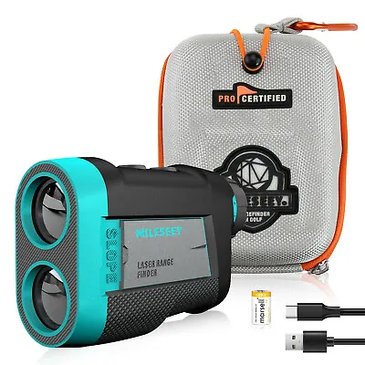 Mileseey 600M Golf Rangefinder Slope ON/Off Vibration Magnetic Rechargeable M/Yd • $159.98