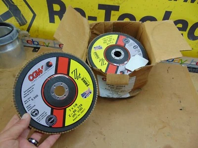 $9.89 • Buy (10) CGW 7 X 7/8 FLAP DISC GRINDING WHEEL Lot Of 10 Z-60