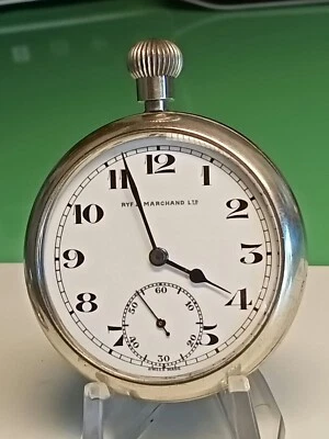 £130 • Buy WW2 Military  RYF & MARCHAND Ltd B Type Vehicle/radio Pocket Watch Serviced  VGC