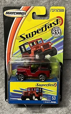 2004 Matchbox Superfast 1960 Jeep #53 Limited Edition • $7