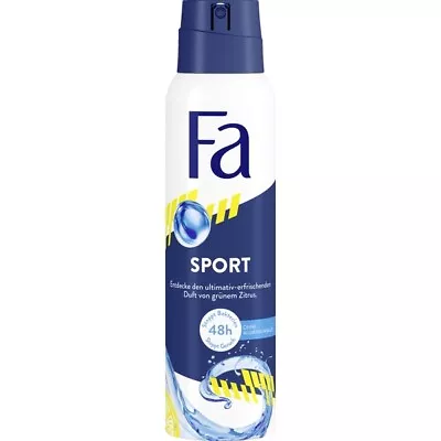 Fa SPORT Men Deodorant SPRAY 150ml- Made In Germany-FREE SHIPPING • $9.50