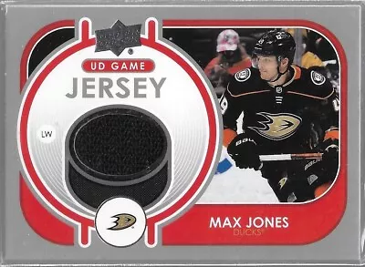 2021-22 Max Jones Upper Deck Series 1 UD Game Jersey #GJ-MJ • $1.99