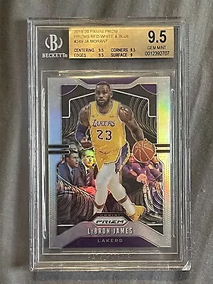 2019-20 Panini Prizm Silver Prizm LeBron James #129 BGS 9.5 GEM MINT • $149.99