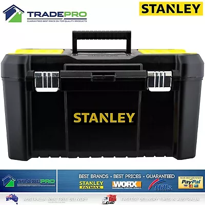 Stanley® Tool Chest Box 48cm Lockable Storage Toolbox Metal Latches & Orgainiser • $39