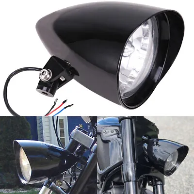 5.75  Motorcycle Visor Bullet Headlight Lamp For Harley Bobber Chopper Sportster • $66.69