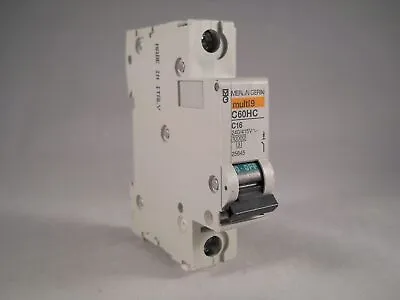 Merlin Gerin MCB 16 Amp Single Pole Breaker Type C 16A Multi9 C60HC116 25645 • £5.95