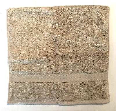 Nautica HARBORSIDE Cotton/Bamboo Blend (3) Hand Towels Stone Solid Beige Tan  • $14.95