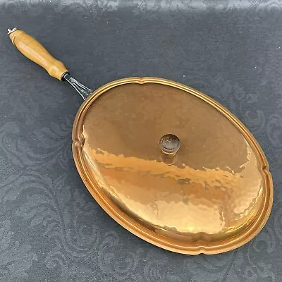 Vintage Stockli Netstal Hammered Copper Sauté Pan Fish Switzerland 12” • $49