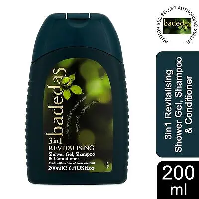 3x Or 6x Of 200ml Badedas 3in1 Revitalising Shower Gel Shampoo And Conditioner • £8.99