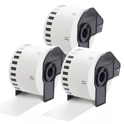 3x Compatible Label Roll Non-Adhesive For Brother DK-N55224 QL570 54mm X 30.48m • $36