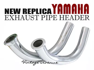 Yamaha Yas3 As3 Rd125 A/b/c '74 75 76  Exhaust Header Pipe *ey5/ey6 Chrome Steel • $89.90