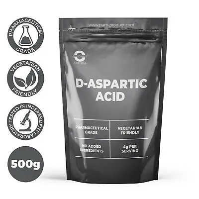 $49.30 • Buy 500g  Daa Testosterone Booster -pure D-aspartic Acid Powder