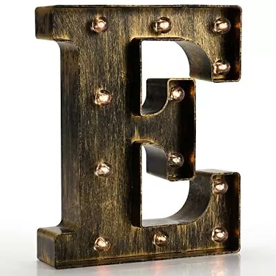 Vintage Light Up Marquee Letters With Lights “ Illuminated Industrial Style Ligh • $19.11