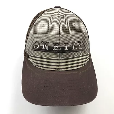 O'neill Hat Cap Stretch Fit Brown FlexFit Embroidered Spell Out Stretch Fit Mens • $18.77