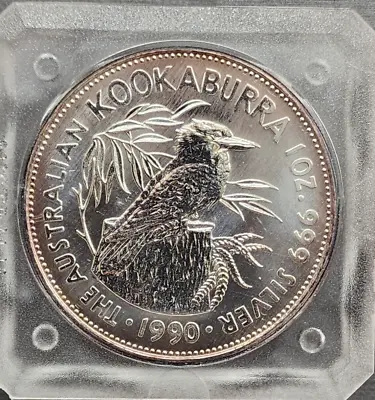 (1) 1990 $5 Austrailia KOOKABURRA 1oz Silver (633) • $53