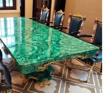 Malachite Table Top Kitchen Counter Slab Dining Table Top Stone Home Decors • $1168.84