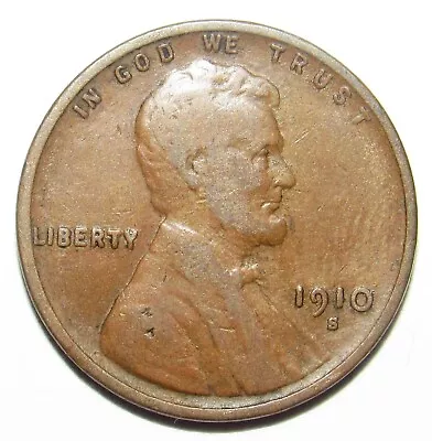 1910 S Lincoln Cent Fine (J142) • $16