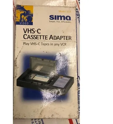 Sims VHS -C Video Cassette Adapter Tape Converter New  • $19.99