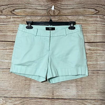 Mossimo Supply Co Teal Green Jean Denim Hot Pants Shorts Fit 3 Size 6 Waist 28 • $5