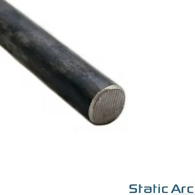 MILD STEEL ROUND BAR SOLID CIRCULAR METAL IRON ROD 6-25mm DIAMETER / 1m LENGTH • £8.99