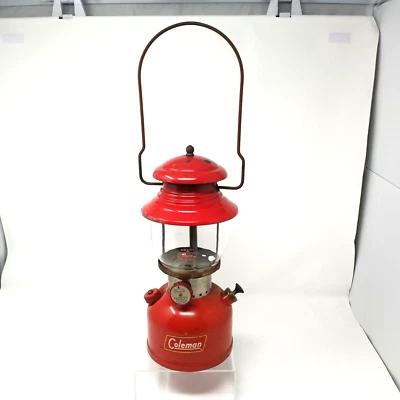 $99.98 • Buy Vintage COLEMAN Camping LANTERN Red 200A 200 A Dated 10/58 WITH FREE SHIPPING