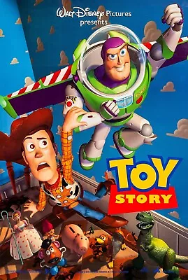 NEW Toy Story 90's Movie Poster Print Canvas FREE SHIPPING • $66.56