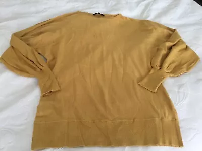 Ladies Mustard  Long Sleeved Top Size 14 New • £1.49