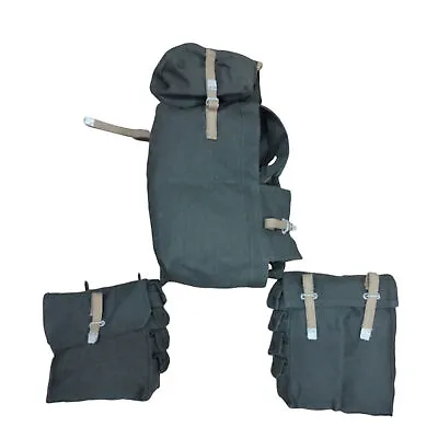 German WWII Engineer Assault Pack-Backpack W/Pioneer Pouches-Gray-Repro U700 • $100.10