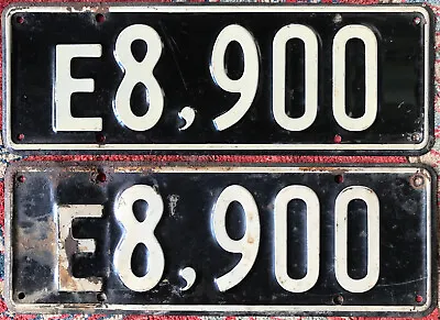 New Zealand   Exempt Vehicle   1951-56     License Plate Pair • $85