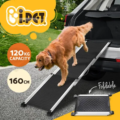 I.Pet Dog Ramp Pet Ramp Car Stairs Steps Foldable Portable Ladder Adjustable SUV • $96.95