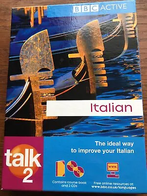 BBC Active Talk Italian 2 Course Book And 2 CDs Basic Course For Beginners Learn • £6