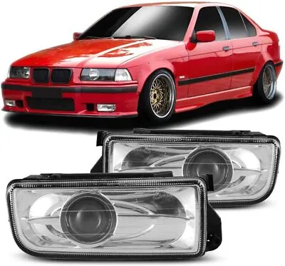 For 1992-98 BMW E36 M3 Factory Projector Fog Lights Clear Bumper Assembly Lamp • $46.99