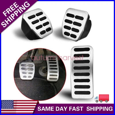 $16.89 • Buy Clutch Gas Brake Foot Pedal Cover For VW Bora Golf MK3 MK4 Vento Lupo Polo 3PCS