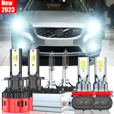 For Volvo S80 2008-2013 LED HID Xenon Headlight High / Low + Fog Light 6× Bulbs • $42.70