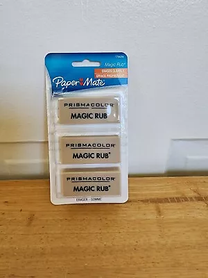 Paper Mate Prismacolor Premier Magic Rub Vinyl Erasers 3-Count • $4.50