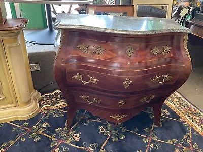 Louis XV Style Bombe Commode Dresser Marble Top • $1750