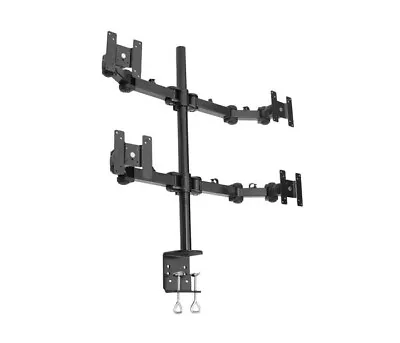 Quad LCD Monitor Stand Desk Clamp Holds Up To 4x 24  Lcd Monitors • $123.99