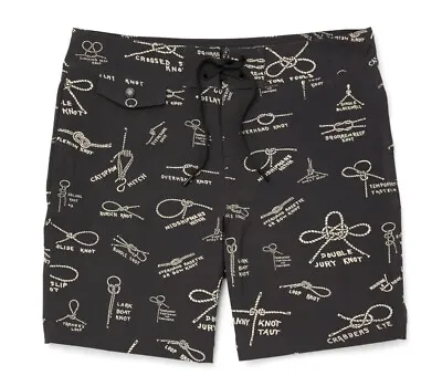 Filson Glacier Bay Trunks 20218751 Black White Knots Water Board Shorts CC Knot • $39.99