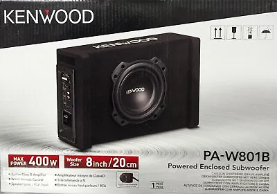 Kenwood PA-W801B 8  Powered Down-Firing Subwoofer In Ported Enclosure • $204