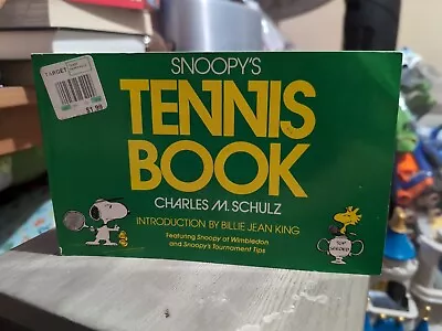 Snoopy's Tennis Book By Charles M Schultz Vintage HTF VTG • $18