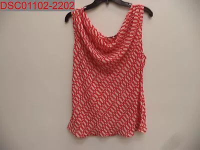 NWOT - Mexx Women's Red & White Geometric Shapes Tank Top Size 14 • $18