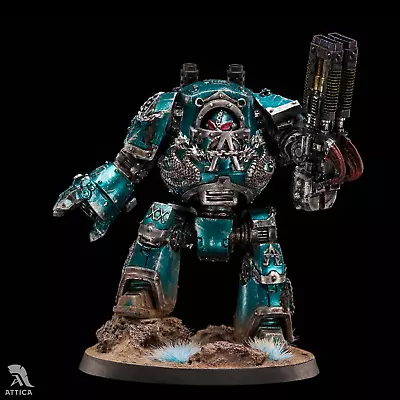 Alpha Legion Contemptor Dreadnought Painted Figure Horus Heresy | Art Level • $421.63