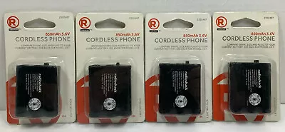 4-pack RadioShack Cordless Phone Battery Replacement 3.6V 850mAh 2302487 07A15 • $12