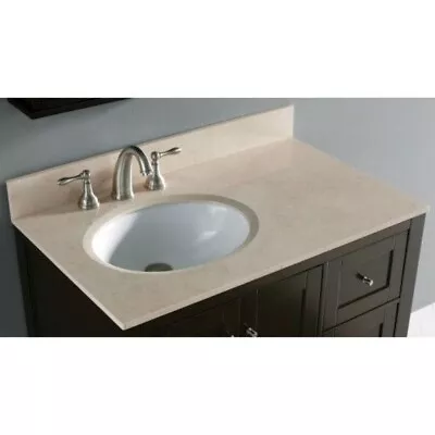 Torino Roman Cream Marble Bathroom Vanity Top Suneli Madeli 36x22  MSRP $789 • $235