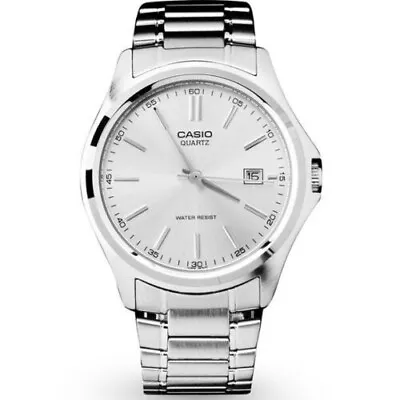 Casio MTP-1183A-7A Analog Mens Watch Silver Stainless Steel Metal Fashion • $33.99