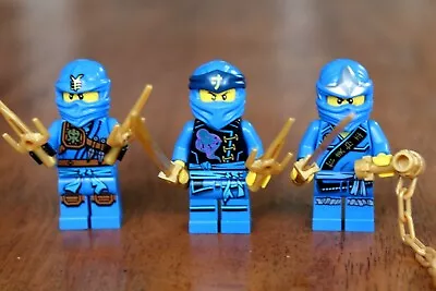 1 X LEGO Minifig MiniFigure Blue Ninja Ninjago Jay Gold Weapons 70749 NEW • $21.90