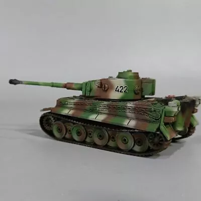 Hand Made 1:72 WWII German Tiger Tank Tricolor Camouflage Plastic Model! • $65.98